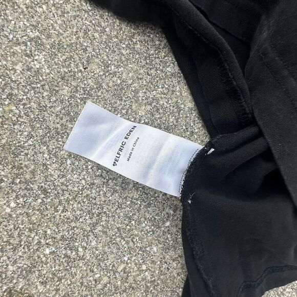 Elfric Eden Spider Web T-Shirt Mens Medium Black Graphic Print Tee Y2K - Picture 6 of 7